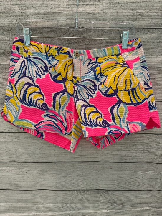 Lilly Pulitzer Pants - Lilly Pulitzer Hot Pink Floral High-Waist Shorts